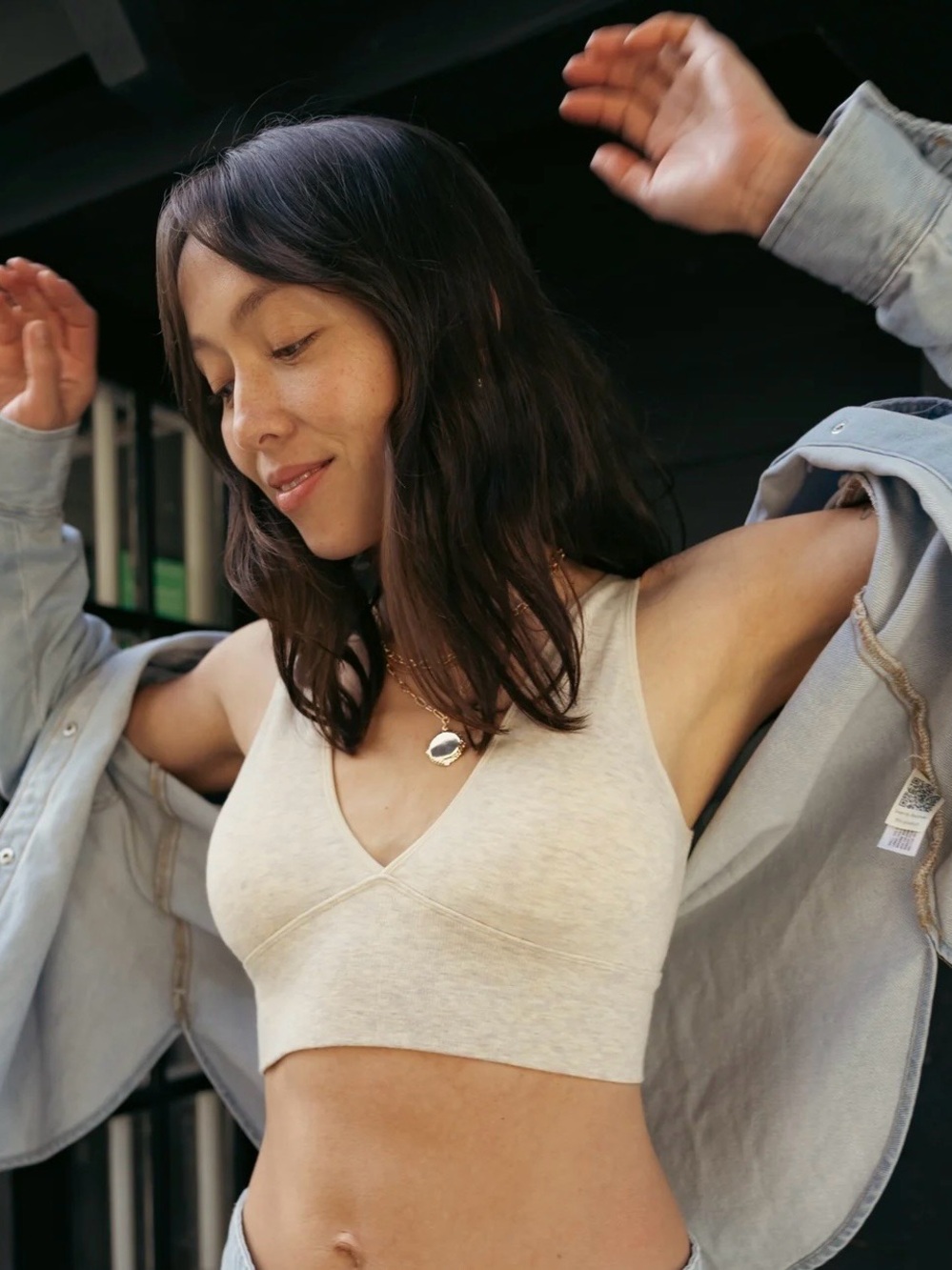 Sublime Bamboo Maternity & Nursing Bra in Oatmeal
